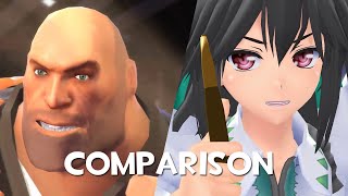 Meet The Heavy & Okuu Comparison Tf2 & Touhou