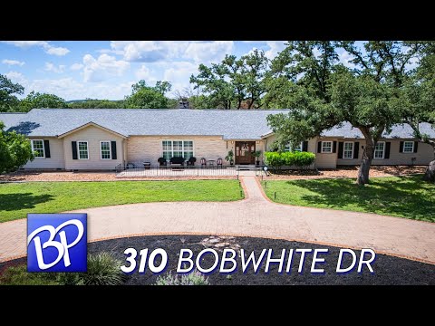 310 Bobwhite Dr, Kerrville, TX home video tour