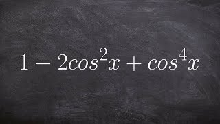 How to simplify a trigonometric expression by factoring