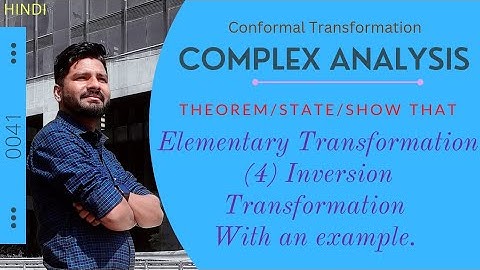 Elementary Transformation (iv) Inversion 𝑤 = 1/𝑧