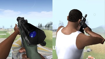 GTA San Andreas x Counter Strike 1.6 Weapons Pack Animation Showcase Link in Description