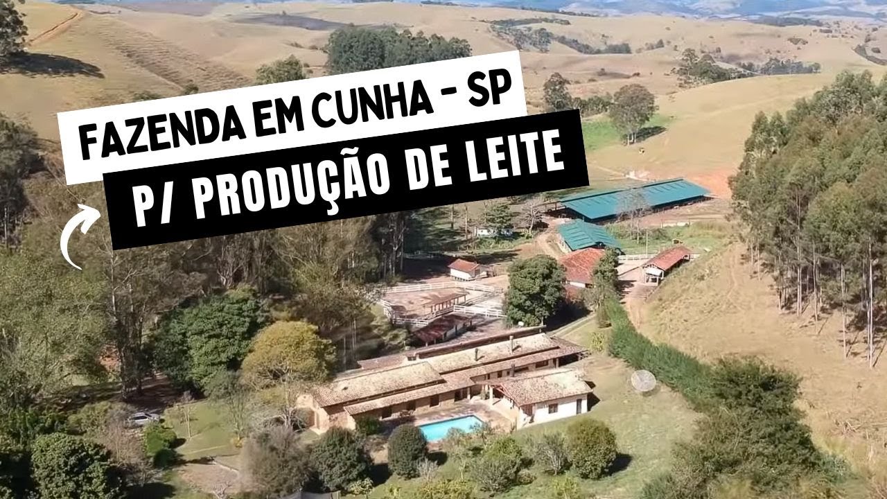 FAZENDA EM CUNHA - SP PARA PRODUÇÃO DE LEITE