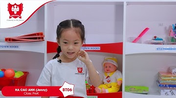 Chương trình Hùng biện tiếng anh - Bé Hà Các Anh (Jenny) - Class Pre K - BT06 - Wis Binh Tan