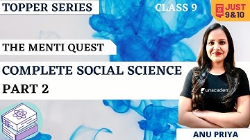 The Menti Quest | Complete Revision of Social Science Part-2 | Calss 9 | Just 9th & 10th | Anu Priya
