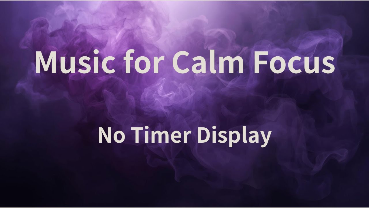 deep purple ❘ Focus with Pomodoro 25/5 | Deep Work Music | Screen Uncluttered (No Timer)