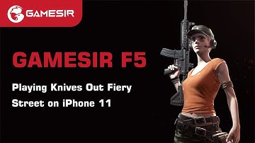 GameSir F5 | Playing Knives Out Fiery Street on iPhone 11
