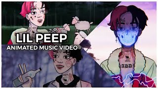 lil peep - BENZ TRUCK animation (cartoon)