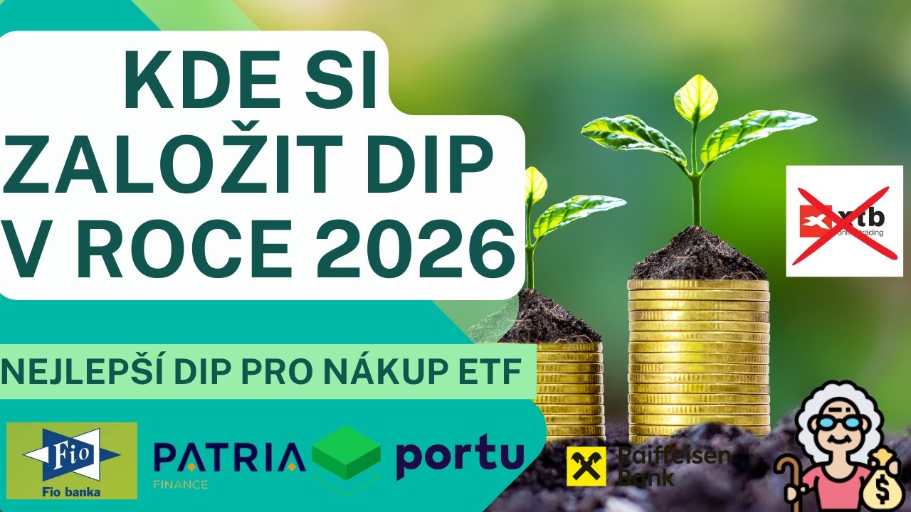 Kde si založit DIP v roce 2026! Hledáme NEJlepší DIP pro nákup ETF na Důchod