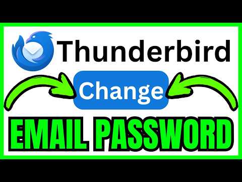 Thunderbirdでメールのパスワードを変更する方法（簡単・迅速）2026