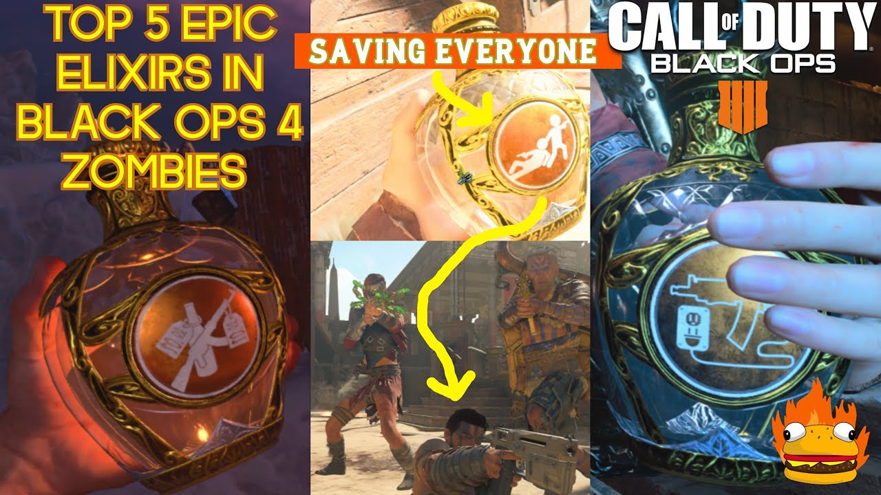 TOP 5 EPIC ELIXIRS IN BLACK OPS 4 ZOMBIES YouTube