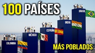 🌍 Los 100 Países Más Poblados del Mundo en 2025 😮 ¿Cuál está en el TOP?