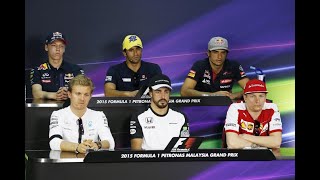 F1 2015 Press Conference Malaysian Grand Prix