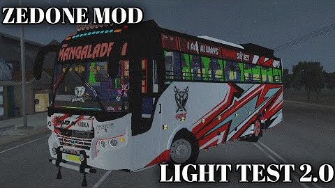 Light Test 2.0 👀 || Zedone Bus Mod 💓 || SK Gaming Tech