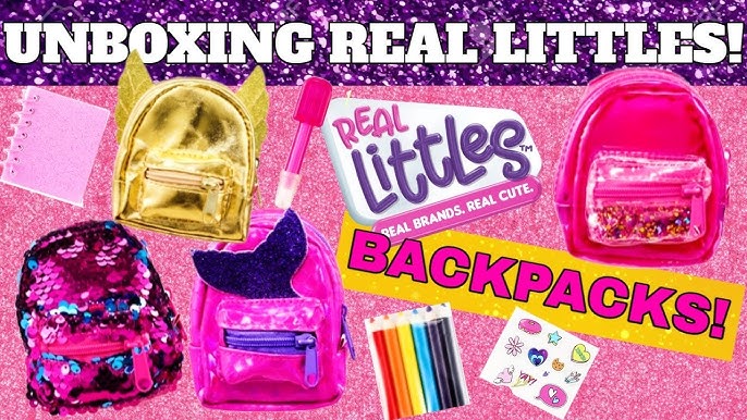 Real Littles Plushie Backpacks With Mini Stationery ~ Unboxing