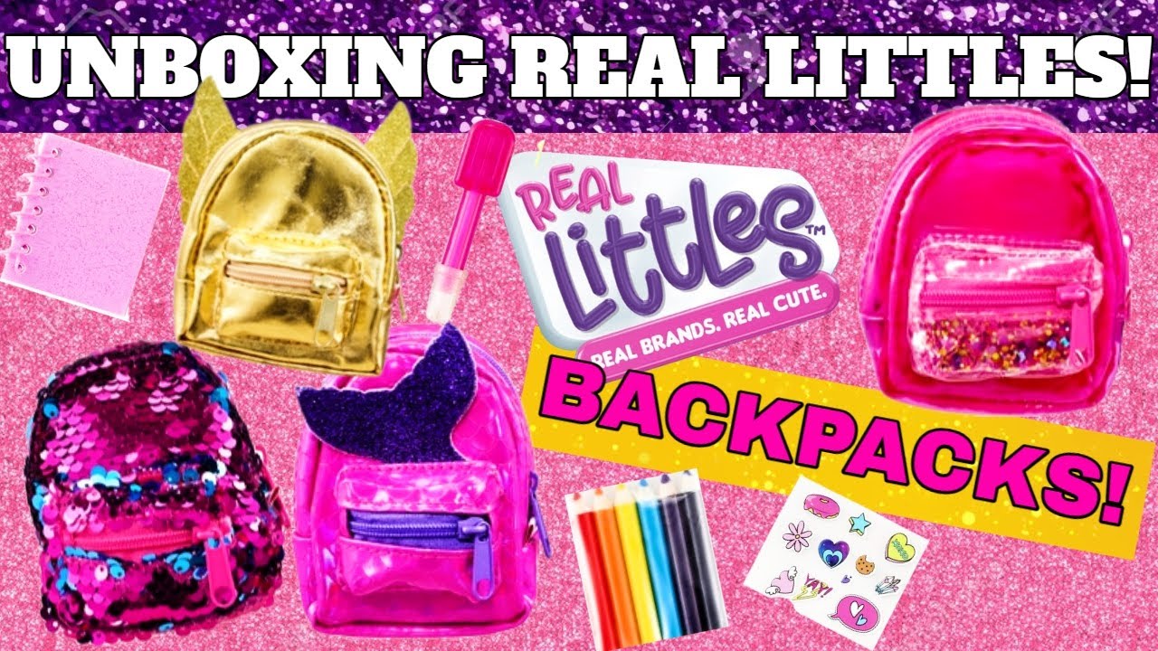 Real Littles Backpacks Miniature Surprise To Collect Blind Bag School  Supply Opening