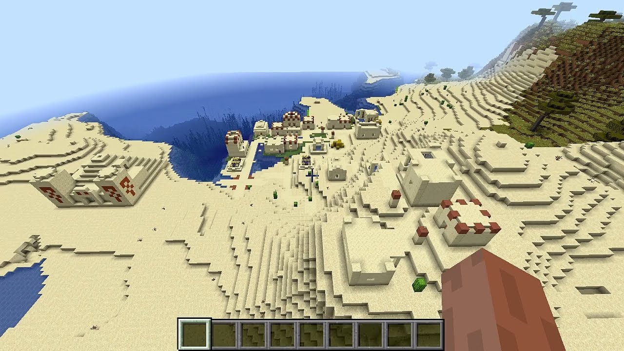 Minecraft 12.124 Seed 1229: New desert village and temple at spawn Minecraft 12.124 Seed 1229: New desert village and temple at spawn