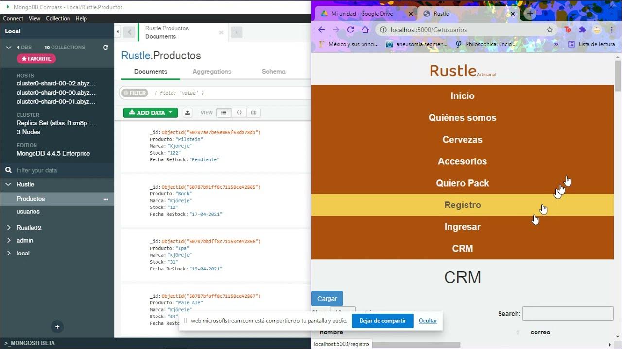 Conexión MongoDB con página web - YouTube