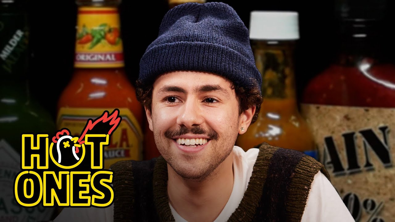 Ramy Youssef Lives on a Prayer While Eating Spicy Wings   Hot Ones