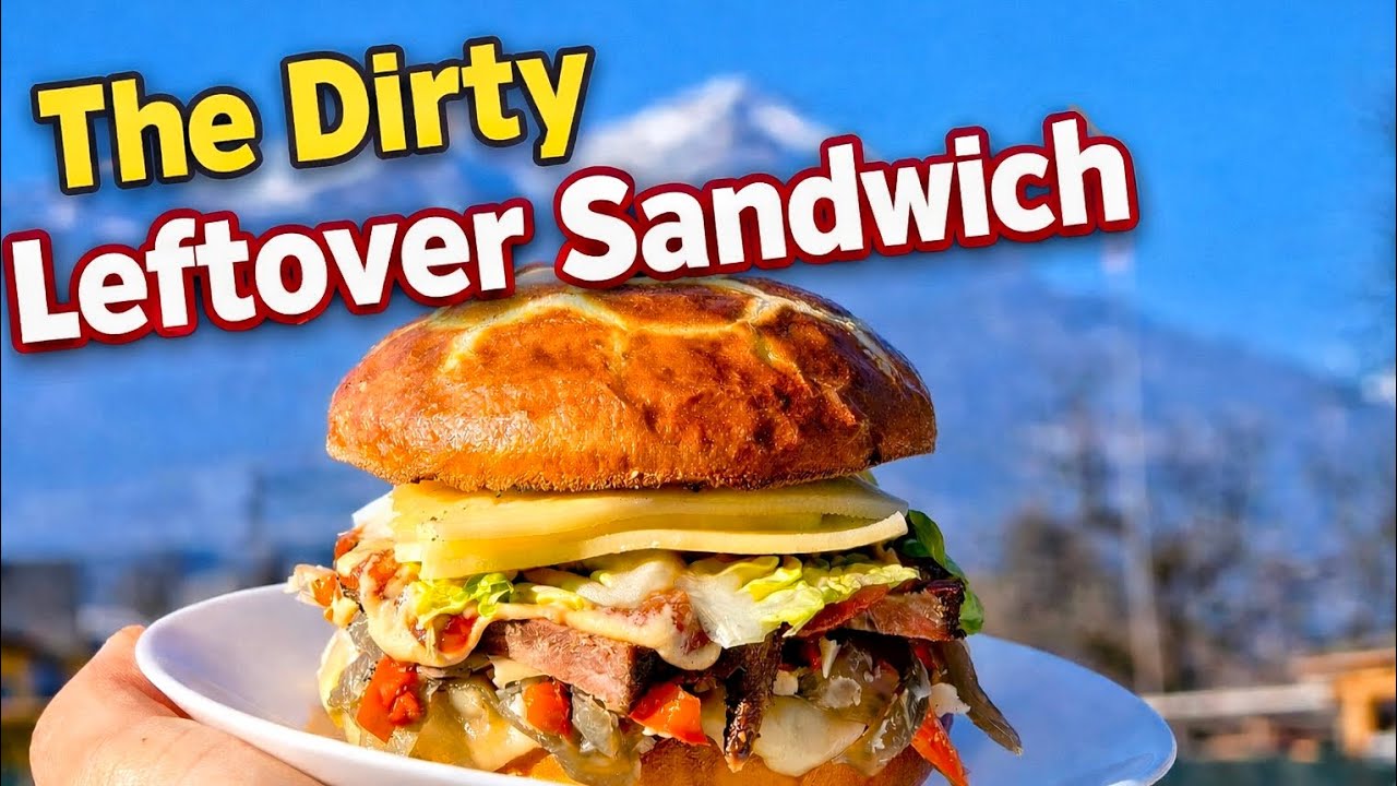 Simple, Dirty & Delicious: The Leftover Beef Rib Sandwich 🔥 (ASMR - MUSIC)