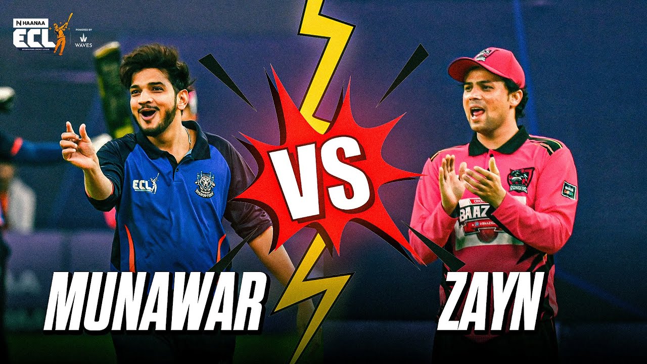 Munawar Hits Zayn Saifi for SIXES | Zayn - Wasim Partnership | ECLT10 ...
