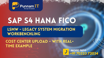 LSMW - Cost Center Upload || LSMW step by step process || LSMW in s4 hana || LSMW in sap