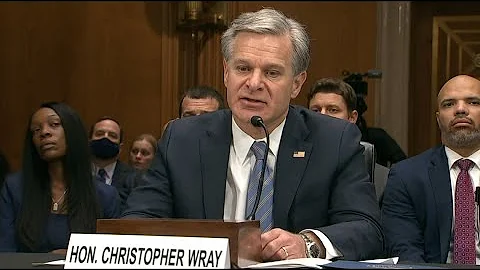 FBI Director Christopher Wray on terror threats, mentioning arrest in Houston