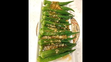 steam okra/lady finger recipe my own version