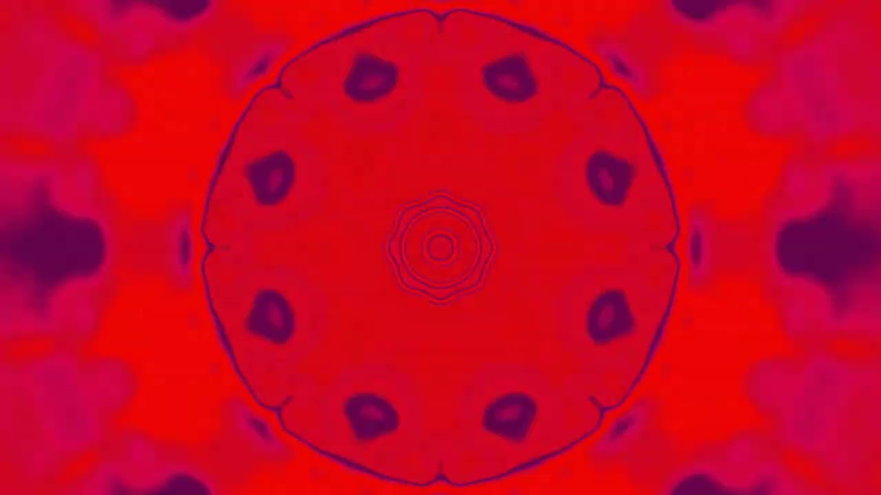 10 hours Red Neon Tunnel Kaleidoscope Screensaver 4k uhd 60fps Vj loop