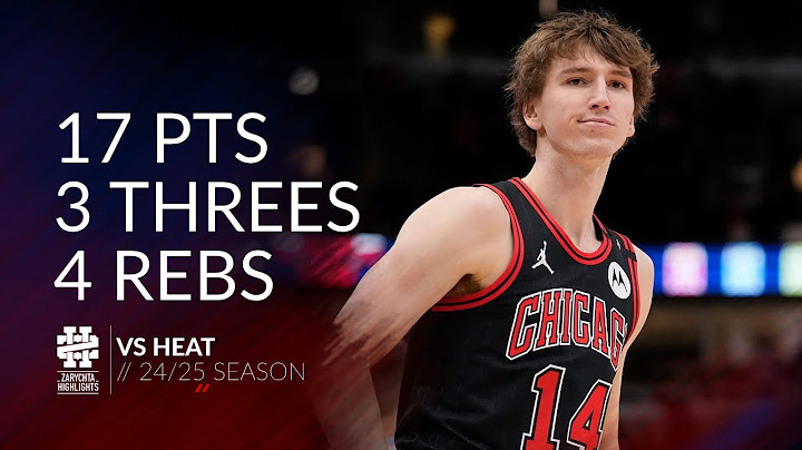 Matas Buzelis 17 pts 3 threes 4 rebs vs Heat 24/25 season