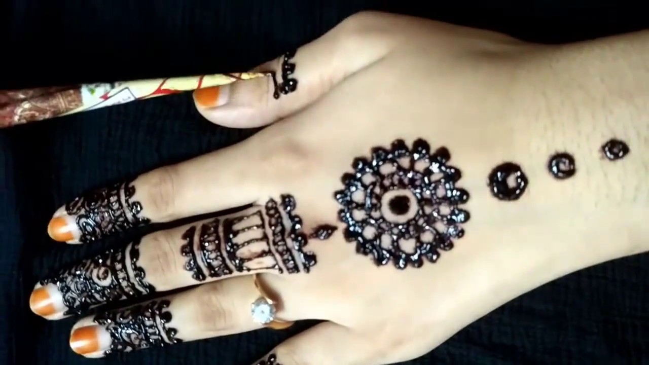 Simple Mehndi Design For Back Hand Eid Ul Adha Mehndi Designs