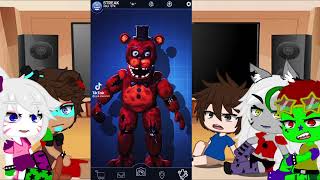 FNAF security breach react to other FNAFS! || gacha || hailovekyuu screenshot 1