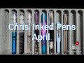 Chris inked pens  april 2024