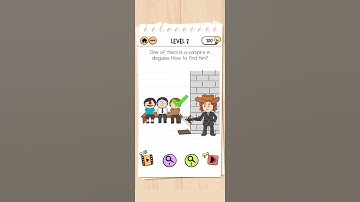 BRAIN TEST 2 MOSTER HUNTER JOE LEVEL 2 ONE OF THEM IS A VAMPIRE IN DISGUISE . HOW TO FIND HIM ?