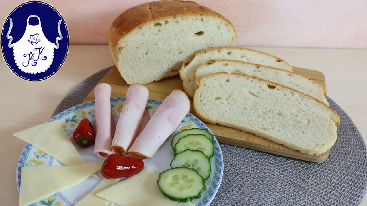 Brot selber backen - Saftiges Weißbrot mit knuspriger Kruste - YouTube