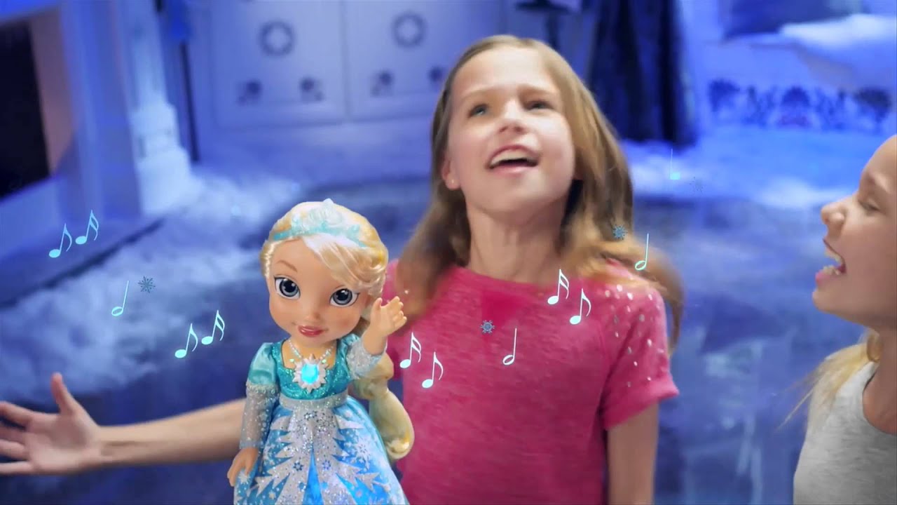 LOJA DO ANDRÉ BRINQUEDOS - Boneca Cante com a Elsa da animação Frozen,  comece a cantar, passe o microfone para a princesa e faça um dueto com ela!  😍💕 Valor: R$ 399,99 #