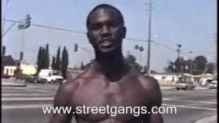 99 Watts Mafia Crip gang member, Curtis Kelly, 1998 in Watts