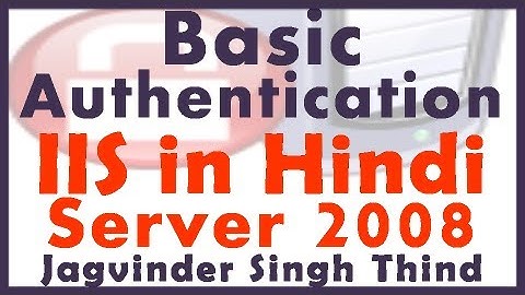 ✅ How to configure IIS Basic Authentication in IIS  in hindi