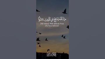 الآية38 سورة الحج جزى الله صاحب المقطع خيرا عن قناة تلاوات مميزة على تلجرامhttps://surahquran.com/