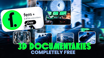 How to make 3d documentary videos like fern ( Completely free )