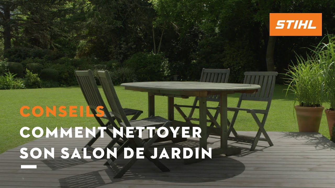 Comment nettoyer son salon de jardin | Conseils STIHL