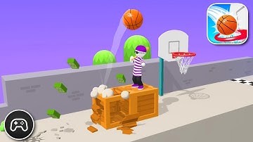 Bounce Dunk - Gameplay Walkthrough Part 1 - Racing Game Levels 3-6 (iOS, Android)