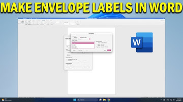 How To Create Labels For Envelopes In Microsoft Word  - Quick Fix