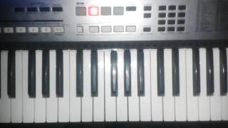 Que felicidad Julio Elias melodía en teclado nota mi mayor "Piano Tutorial" chords