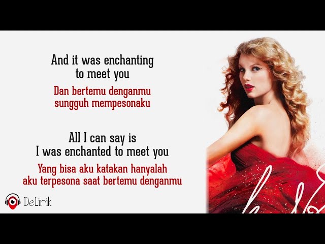 Enchanted - Taylor Swift (Lirik Lagu Terjemahan) class=