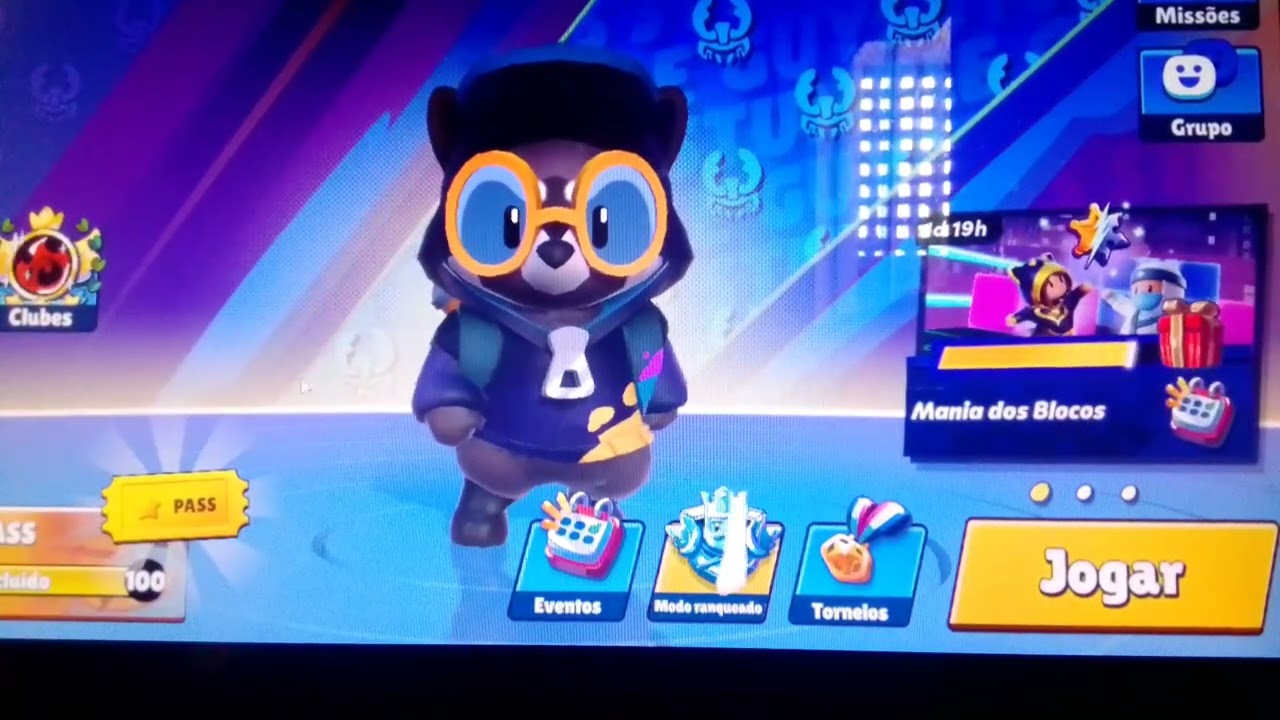 Jogando stumble guys denovo