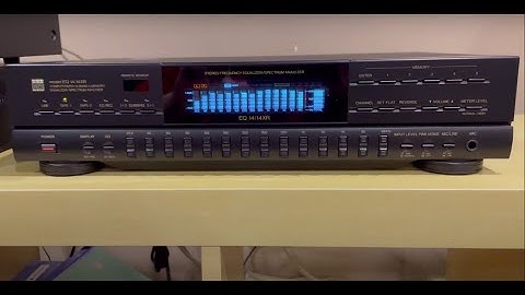 BSR EQ 14XR Equalizer & Spectrum Analyzer Demo