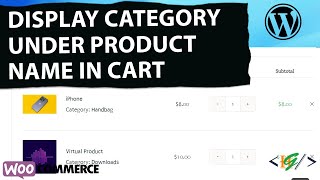 How to Display Categories Under Product Name in WooCommerce Cart in WordPress