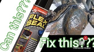 CAN FLEX SEAL STOP an OIL LEAK on a Rusty Rear Axle???