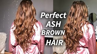 DIY ASH BROWN HAIR AT HOME ♡ TONE ORANGE/BRASSY HAIR