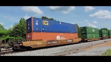 NS 265 Intermodal Taylors, SC w/BNSF lash up